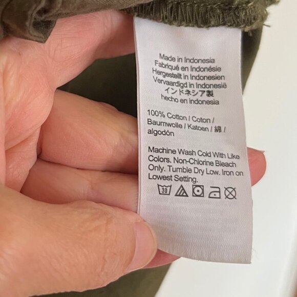 Madewell Mini Shirtdress in Loden Green | Size XXS - Picture 9 of 9